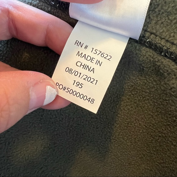 Eddie Bauer NWT Loden Green High Pile Full Zip Chilali Sherpa Jacket Men’s Large - Picture 8 of 8